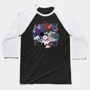 Japanese Design Floral Cherry Blossom Retro Art Earth Colours Streetwear Urban 562 Baseball T-Shirt